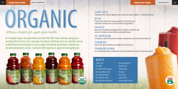 Dr. Smoothie Organic Smoothie blends meet the FDA 100% fruit