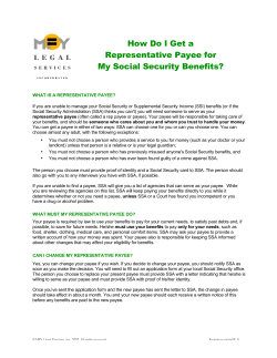 How Do I Get a Representative Payee for My Social Security Benefits?