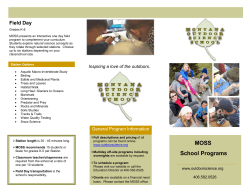 MOSS School Programs - Montana Outdoor Science School