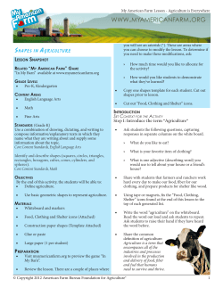 Shapes in Agriculture