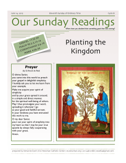 Our Sunday Readings - EIU Newman Catholic Center