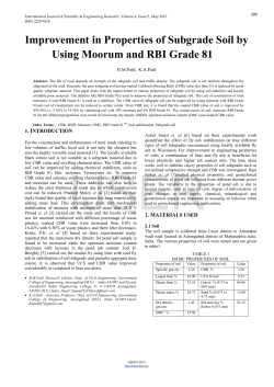 Improvement in Properties of Subgrade Soil by Using