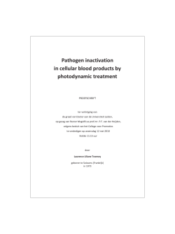 Pathogen inactivation in cellular blood products by photodynamic