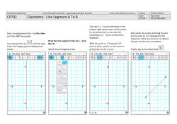 CP702 Geometry - Line Segment A To B