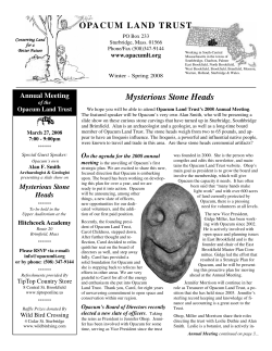 Mysterious Stone Heads OPACUM LAND TRUST