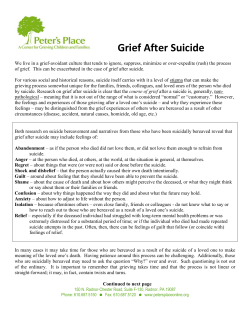 Grief After Suicide
