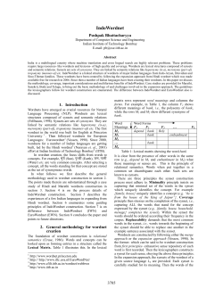 IndoWordnet - LREC Conferences