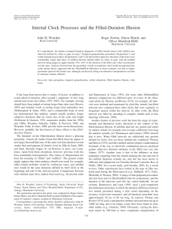 Internal Clock Processes and the Filled-Duration Illusion