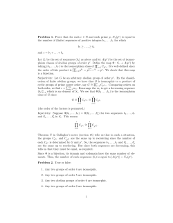 Problem 1. Prove that for each c &isin; N and each prime p, N a(pc) is