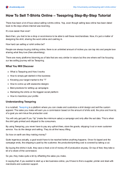 chucknandy.com-How To Sell T-Shirts Online Teespring Step
