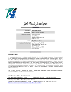 Employer: Stanislaus County Chief Executive Office &ndash; Recruitment