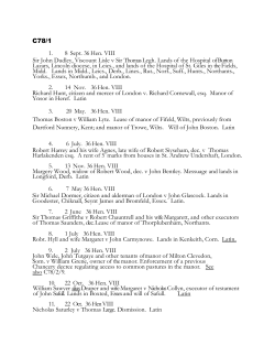 C78/1 1. 8 Sept. 36 Hen. VIII Sir John Dudley, Viscount Lisle