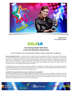 An amazing Canada&ndash;wide show on the new