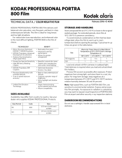 KODAK PROFESSIONAL PORTRA 800 Film