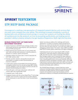 Spirent TestCenter STP/RSTP Base Package