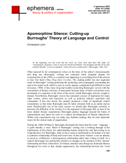Apomorphine Silence