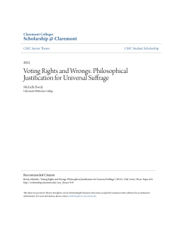 Philosophical Justification for Universal Suffrage