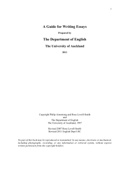 English Essay Writing Guide (2011 update) - Canvas