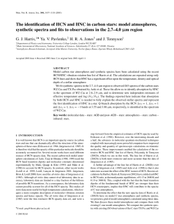 The identification of HCN and HNC in carbon stars: model