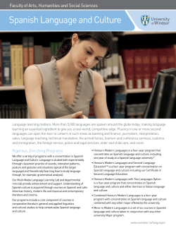 Spanish Language and Culture