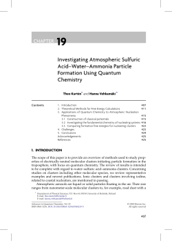 Investigating Atmospheric Sulfuric Acid&ndash;Water&ndash;Ammonia Particle