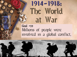Causes of WW I