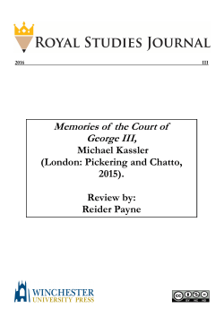Memories of the Court of George III,