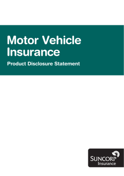 Motor Vehicle Insurance