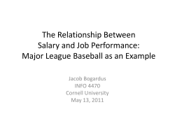 The Relationship Between Salary and Job