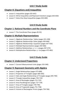 3rd 9 Weeks Exam Review