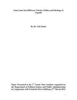 Ideological Support for Political Parties