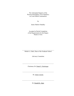 The Anticipated Impacts of the Western Hemisphere Travel Initiative
