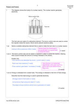 Practise Questions - Nuclear fusion ANS