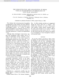 THE DEMONSTRATION AND LOCALIZATION OF RENAL