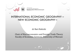 new economic geography i