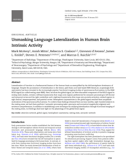 Unmasking Language Lateralization in Human