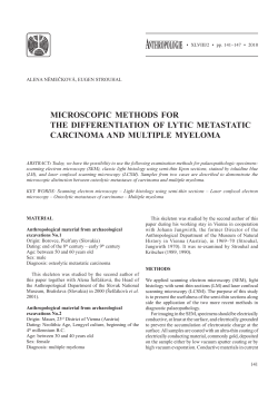 MICROSCOPIC METHODS FOR THE DIFFERENTIATION OF LYTIC