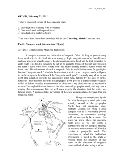1) Introduction to working with a compass 2) C