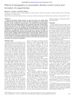 Effects of topography on pyroclastic density current runout and