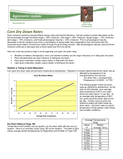 Corn Dry Down Rates