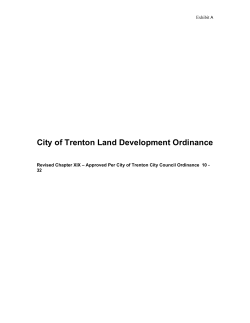 City of Trenton Land Development Ordinance