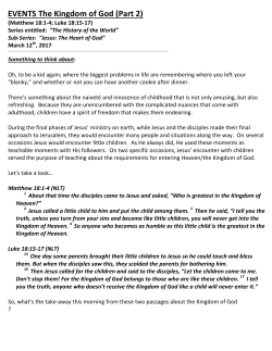 Notes - North Main Street Church of God