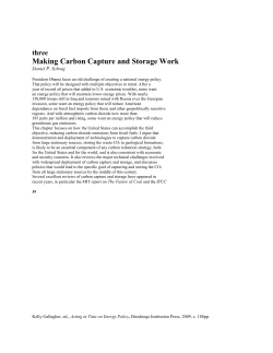 Making Carbon Capture and Storage Work