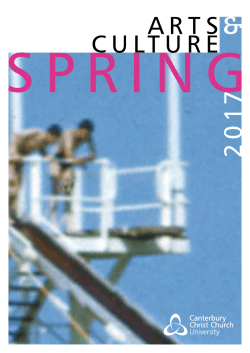Arts and Culture Brochure Spring 2017