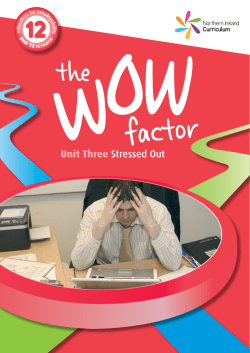 Unit Three Stressed Out