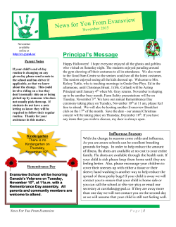 the newsletter