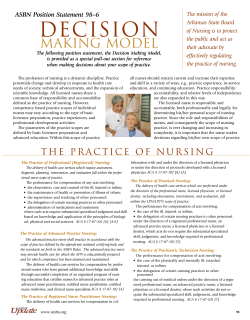 Scope of Practice Decision Making Model