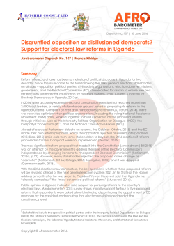 now - Afrobarometer