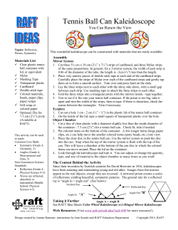 Tennis Ball Can Kaleidoscope