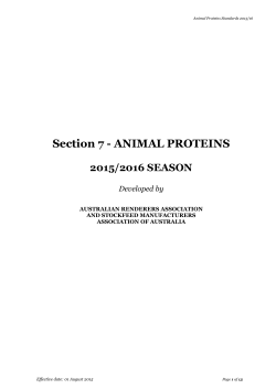 Animal Proteins Standards